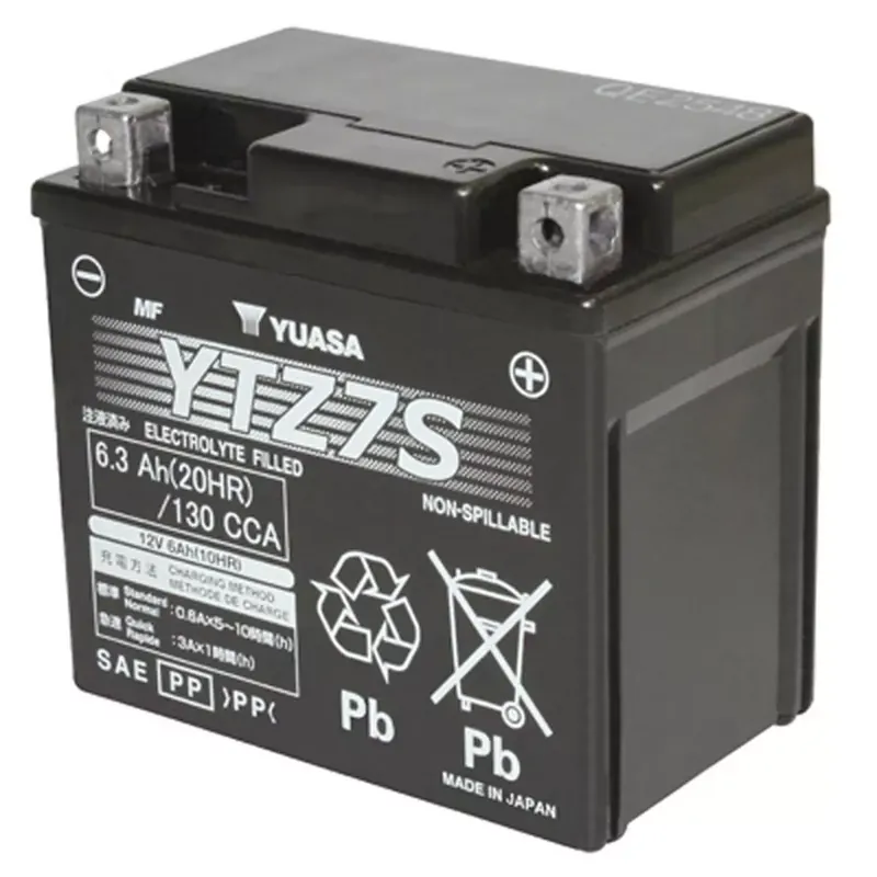 Batterie 12V 6 Ah YTZ7S – YUASA sans entretien au Gel +D Meilleur Choix