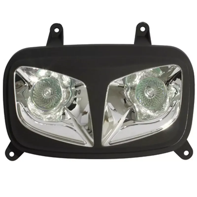 Double Optique MBK Booster YAMAHA Bw's à partir de 2004 – RR8 Noir Mat / Chrome Expédié Aujourd&rsquo;hui