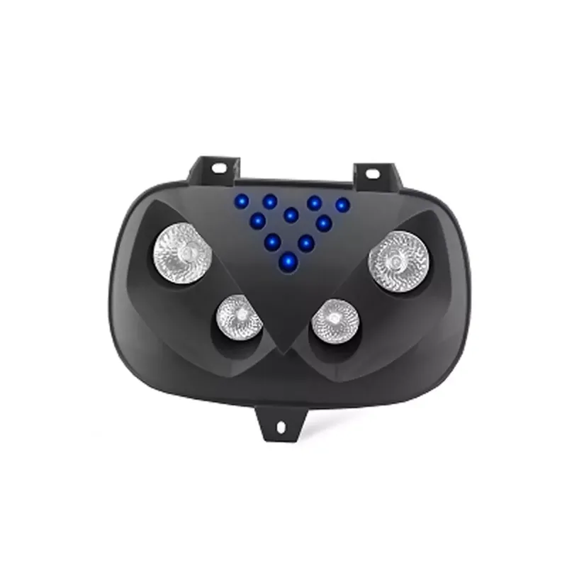 Acheter En Ligne Double Optique MBK Booster YAMAHA Bw's avant 2004 – 4 x 20w Noir à Leds bleu