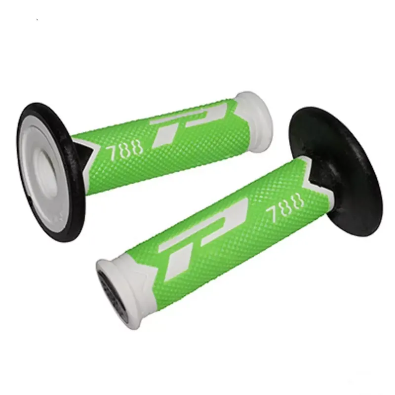Poignées de Guidon - Progrip 788 Off Road Blanc / Vert Fluo / Noir Offre Limitée