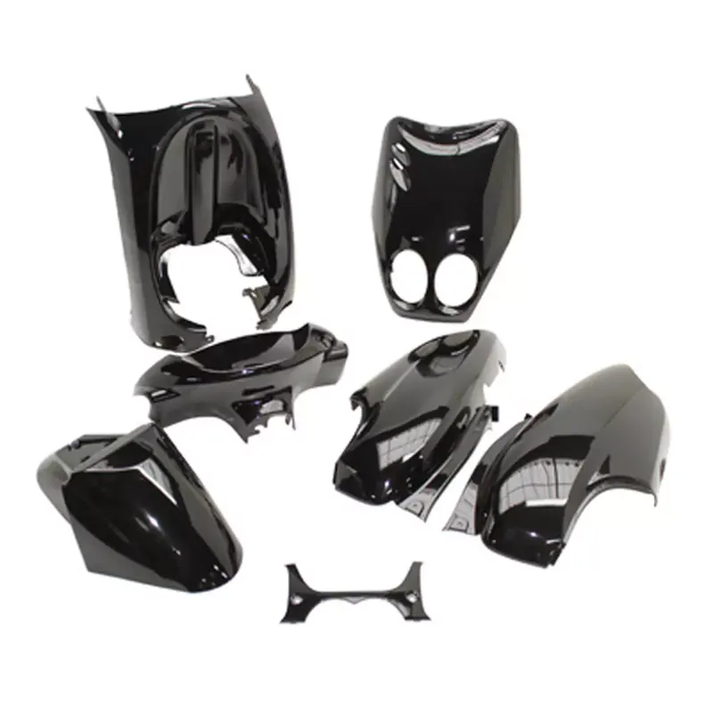 Kit Carénages / Carrosserie MBK Ovetto YAMAHA Neo's avant 2008 – Noir brillant 7 pièces Nouveauté