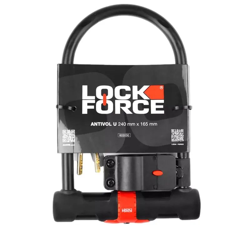 Antivol U – LOCKFORCE Hercule avec Support 165 x 240mm Populaire