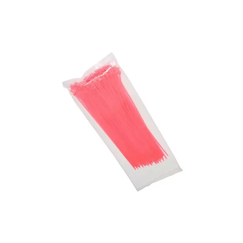 Collier de Serrage Type RILSAN – 2.5 x 200mm ROSE FLUO Usine Directe