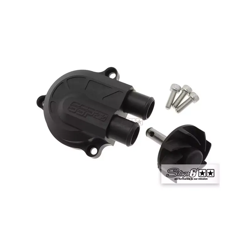Couvercle de pompe à eau MBK Nitro Yamaha Aerox – Stage6 +40% noir mat Jusqu&rsquo;à Épuisement Des Stocks