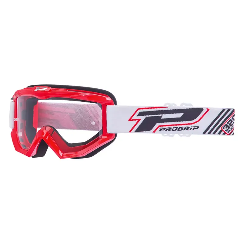 Masque / Lunettes Cross – PROGRIP 3201FR Atzaki Rouge Livraison Express