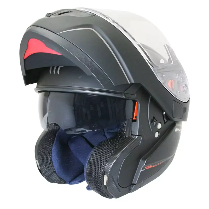 Casque Modulable - MT Atom SV Double Ecran Noir Mat XS Top Vente