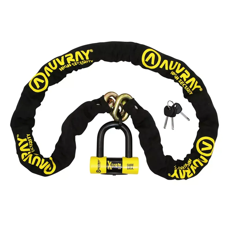 Antivol chaîne Auvray Xtrem SRA 1.70m avec U Xtrem Mini Quantité Limitée
