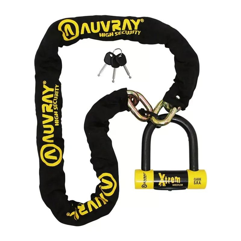 Nouvelle Collection Antivol chaîne + U – AUVRAY Xtrem Medium 1.40m SRA