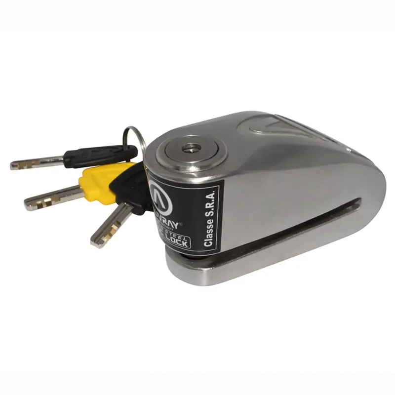 Must-Have Antivol bloque disque Auvray B-Lock SRA alarme 120dB inox 14mm