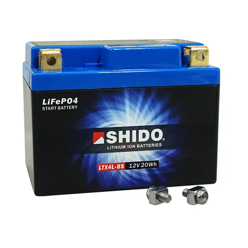 Prix Bas Batterie 12V 1.6 Ah Lithium-ion YTX4L-BS – SHIDO Prêt à l'emploi / Sans entretien +D