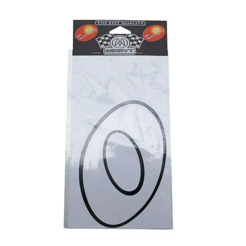 Autocollant / Sticker – MERYT Numéro 0 Blanc 13cm Vente Directe