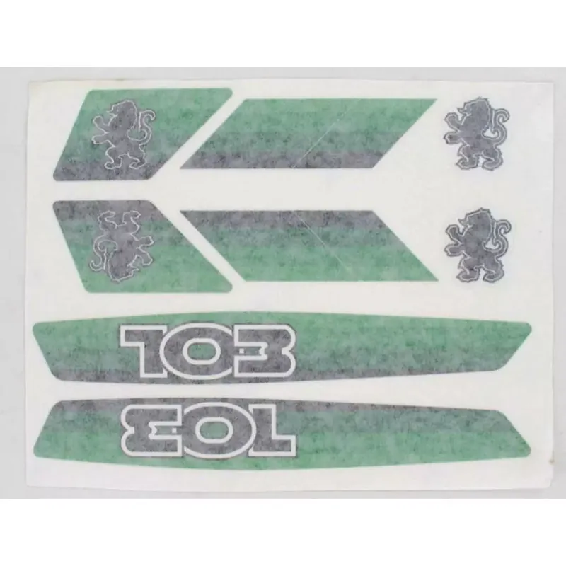 Kit Déco Autocollant / Sticker Peugeot 103 SP MVL - Bleu / Gris / Orange / Vert Bleu Offre Limitée