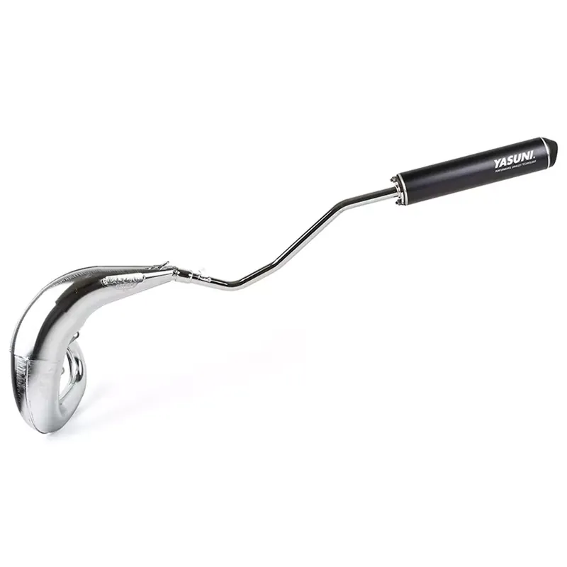Seulement Aujourd&rsquo;hui Pot Passage Haut Gauche MBK X-Limit Rieju RR Yamaha DTR 50 / 70cc – Cross ML Max Black / Chrome Yasuni
