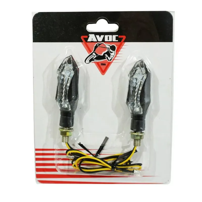 Clignotants séquentiels Avoc Sakado 9 LED transparent noir Certifié