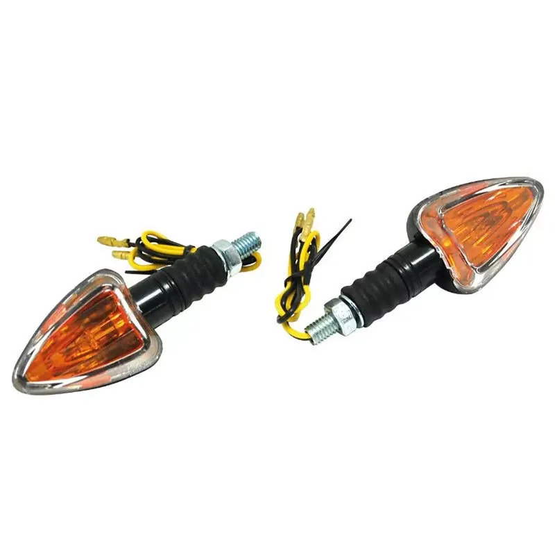 Clignotant universel Replay mini triangle BA9S transparent noir (paire) Offre Spéciale