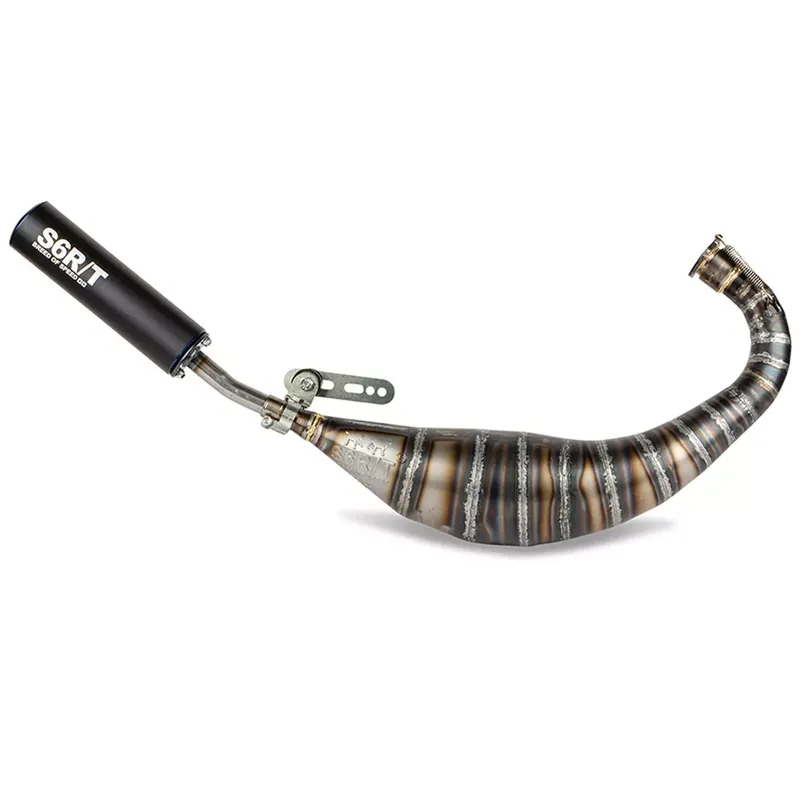 Pot Passage Bas Derbi E3 E4 90 / 100cc – CNC Noir / Bleu Stage6 R/T Petit Prix