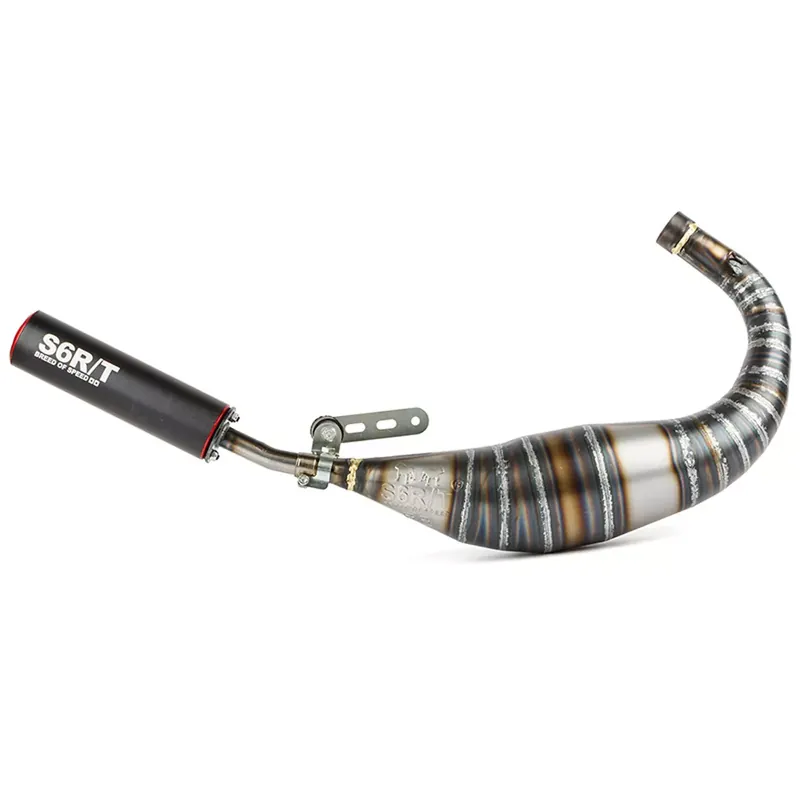 Pot Passage Bas AM6 90 / 100cc – CNC Noir / Rouge Stage6 R/T Top Vente