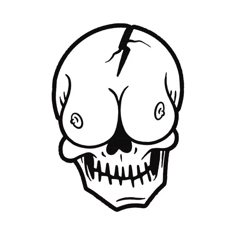 Autocollant / Sticker – LETHAL THREAT Mini Tete De Mort Lolo 6 x 8cm Dernière Chance
