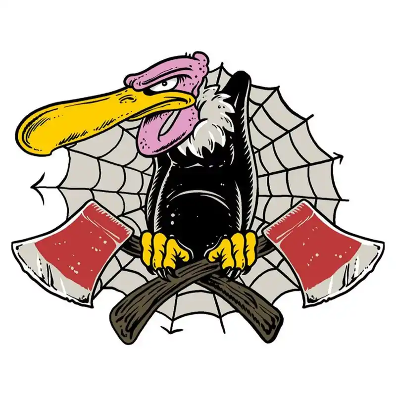 Autocollant / Sticker – LETHAL THREAT Mini Axe Vulture 6 x 8cm Remise