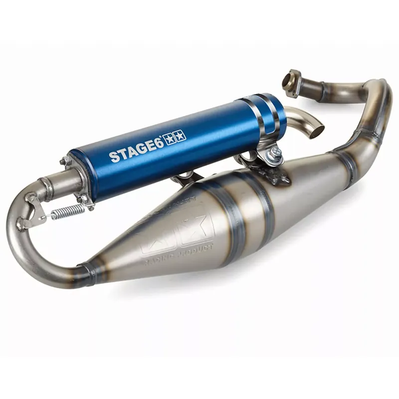 Prix Cassé Pot Piaggio NRG Typhoon Zip 50 / 70cc - Pro Replica MK2 Bleu Stage6