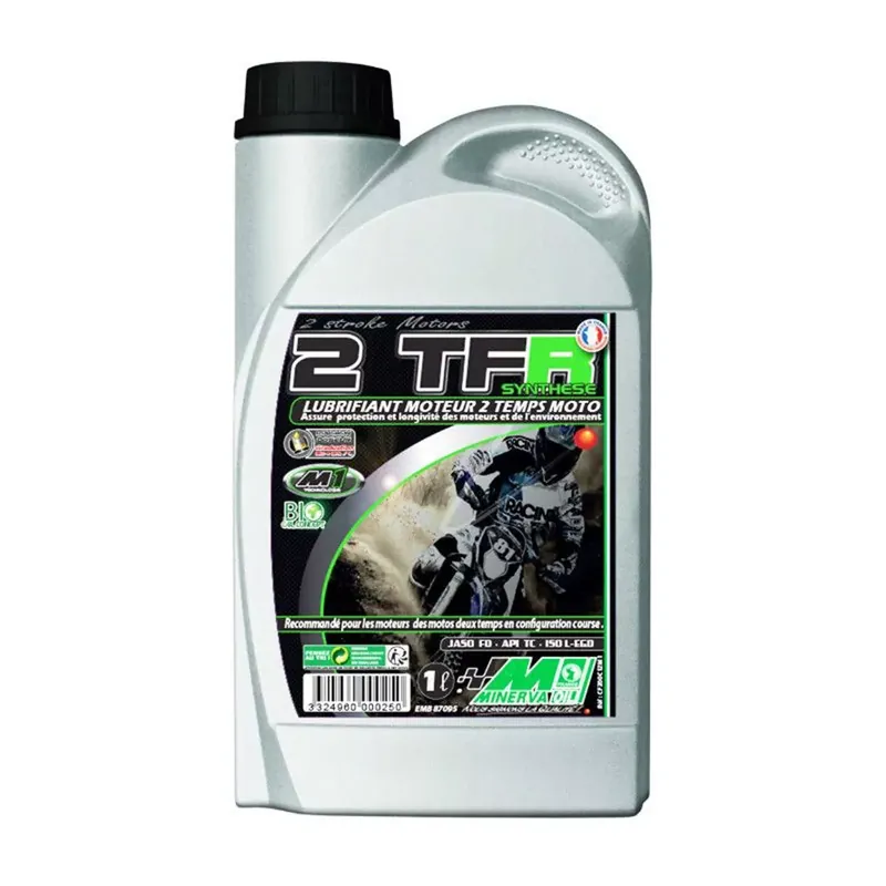 Huile Moteur 2T – TFR Minerva Oil 1L Expédié Aujourd&rsquo;hui