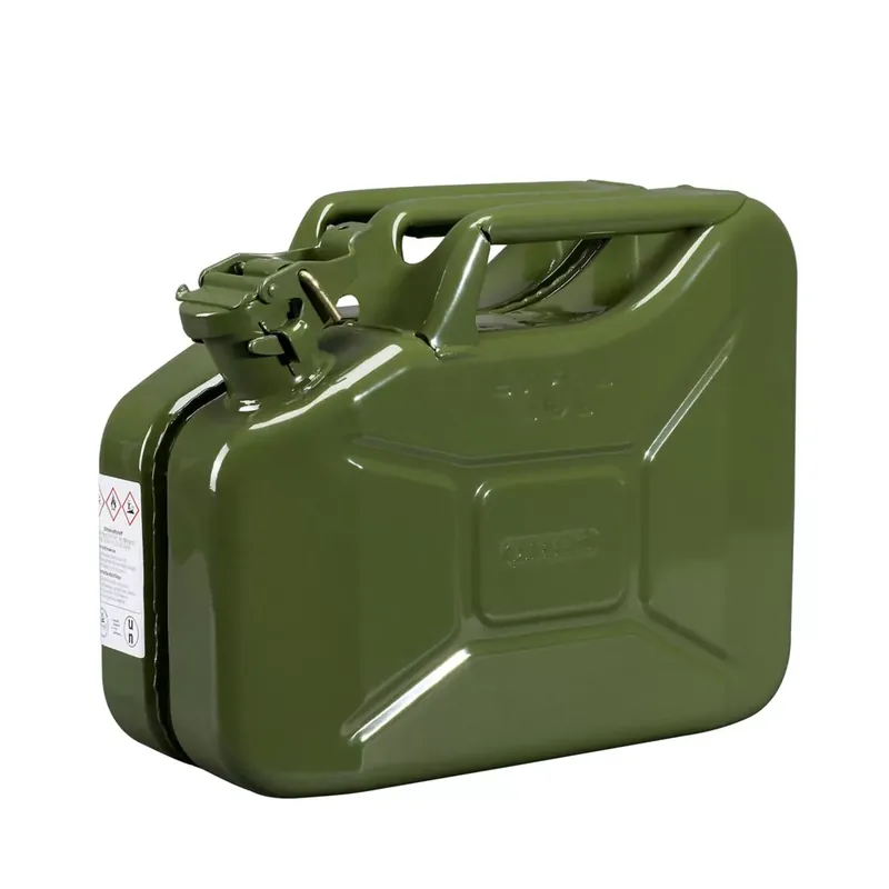 Jerrycan / Bidon Essence 10L Métal Vert Armée Type US – Pressol Usine Directe