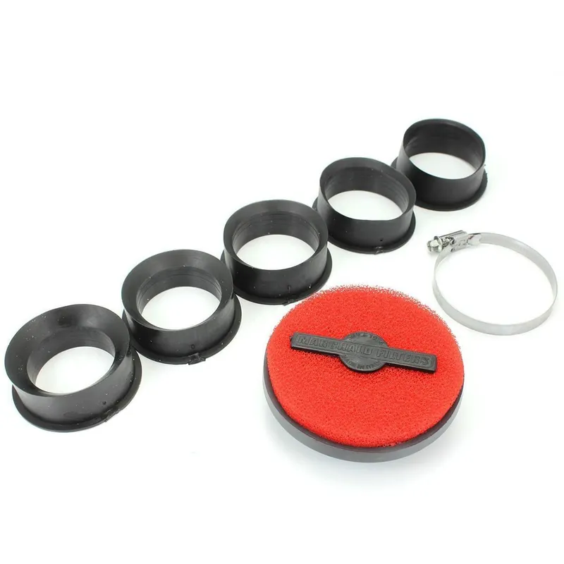Filtre à air PHBG / PHBN / PHVA / PHBH / Mikuni TM – Marchald Power Filter 28mm à 43mm droit L 40mm Rouge Achat Immédiat