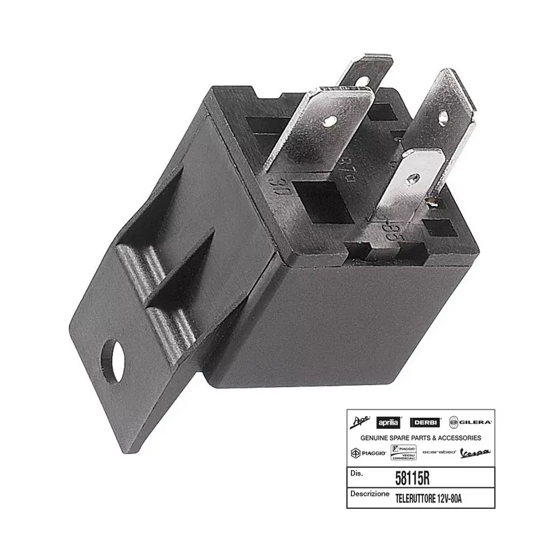 RELAIS DEMARREUR MAXISCOOTER ORIGINE PIAGGIO 125-250 MP3, X7, X8, X9, X-EVO, X10, VESPA GTS/GILERA 125-250 NEXUS/APRILIA 125-250 Nouveauté