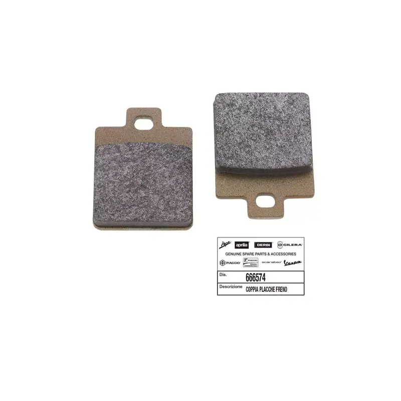 PLAQUETTE DE FREIN ORIGINE PIAGGIO 125-250-400 MP3 2006/ AV, 50-125 VESPA LX AV, 50-125 VESPA S AV, 50-125 LIBERTY AV, 50 NRG/GI Réduction