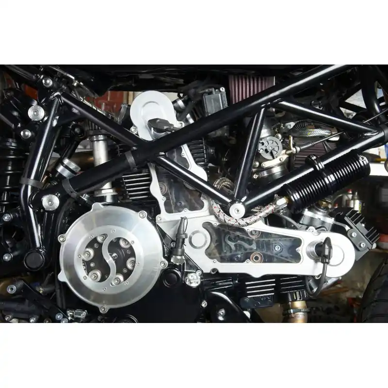 PAIRE DE CACHES COURROIES DUCATI ALU - NEUF - Meilleure Vente