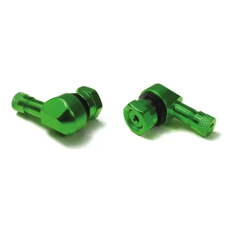 VALVES COUDEES ALU VERT Soldes