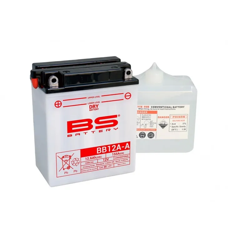 BATTERIE BS BB12A-A AVEC PACK ACIDE Réduction