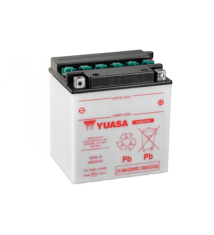 BATTERIE YUASA YB30L-B LIVRE SANS ACIDE Remise