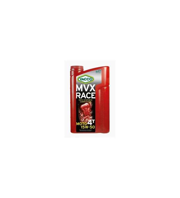 HUILE YACCO MVX RACE 4TEMPS 15W50 100% SYNTHESE BIDON DE 2L Satisfait Ou Remboursé