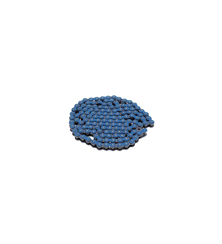Top Vente CHAINE MOTO VOCA 420 RENFORCE COULEUR BLEU 136 MAILLONS