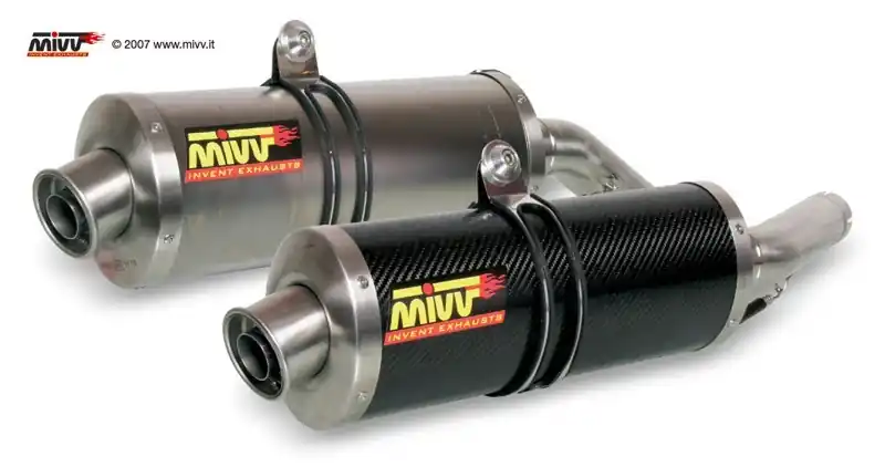 Silencieux MIVV Sportline ovale titane pour FZ1 / Fazer 2006/2009 Promotion