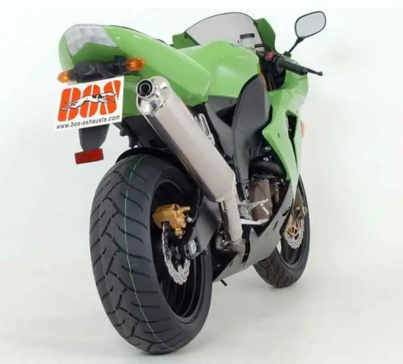 Bos silencieux Ovale inox pour Kawasaki ZX10R Ninja 2004/2005 Prix Réduit