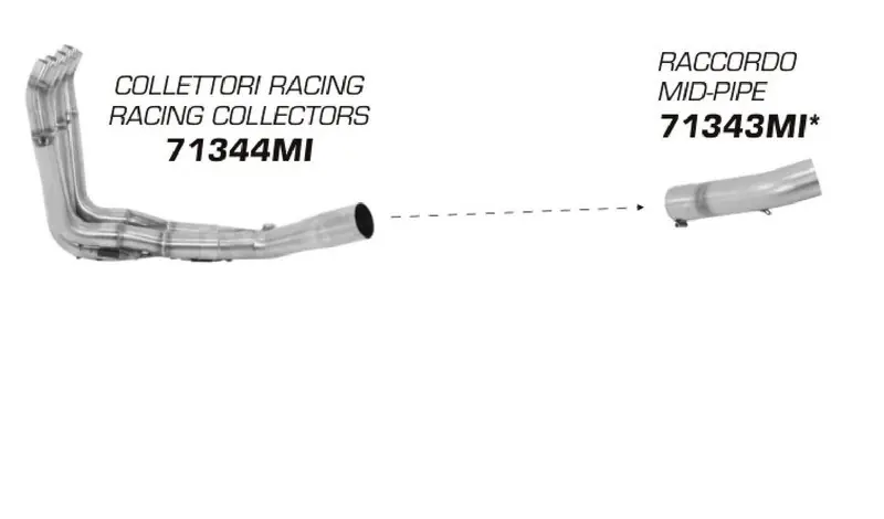 Arrow collecteur de remplacement pour FZ1 / Fazer 2006/2009 Expédition Rapide