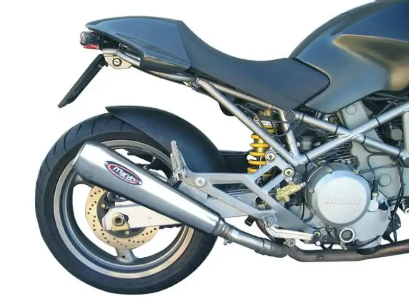 Bon Marché Marving 2 silencieux coniques style inox bas pour Ducati Monster 800