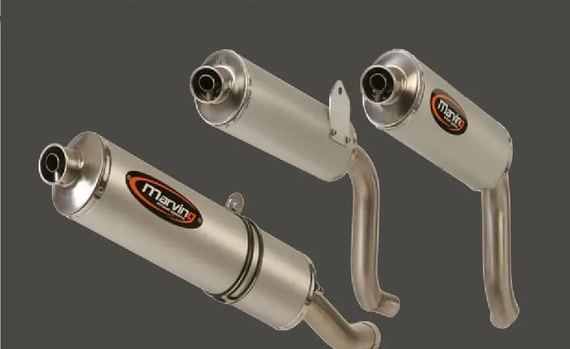 2 Silencieux Marving Superline ovales alu Ducati ST4 Meilleure Vente