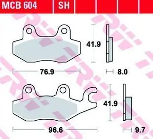 Paire de plaquettes LUCAS étrier AR pour Yamaha XT-Z750 89-97 Expédié Aujourd&rsquo;hui