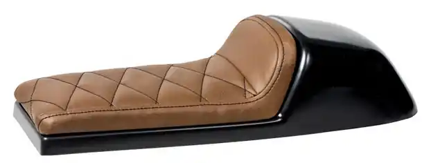 Commander Maintenant Selle Café Racer type 5 marron semi-couverte