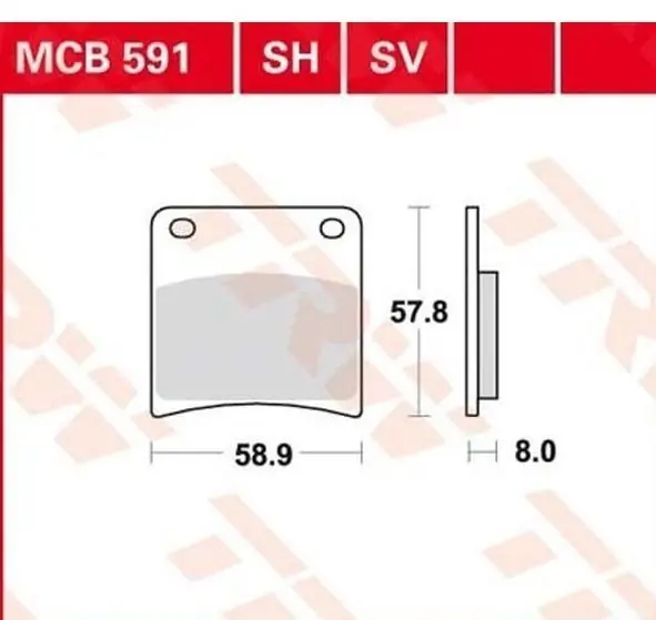 Prix Réduit Plaquettes AV pour Suzuki GSX600F Katana 1988-97