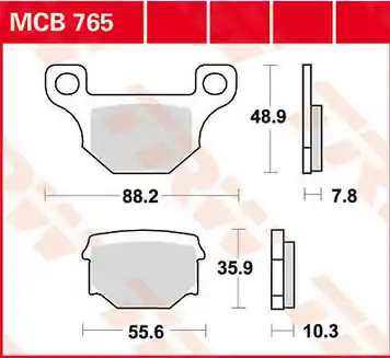 Promotion Paire de plaquettes AR LUCAS pour Derbi GPR 125 4T 2009-2011