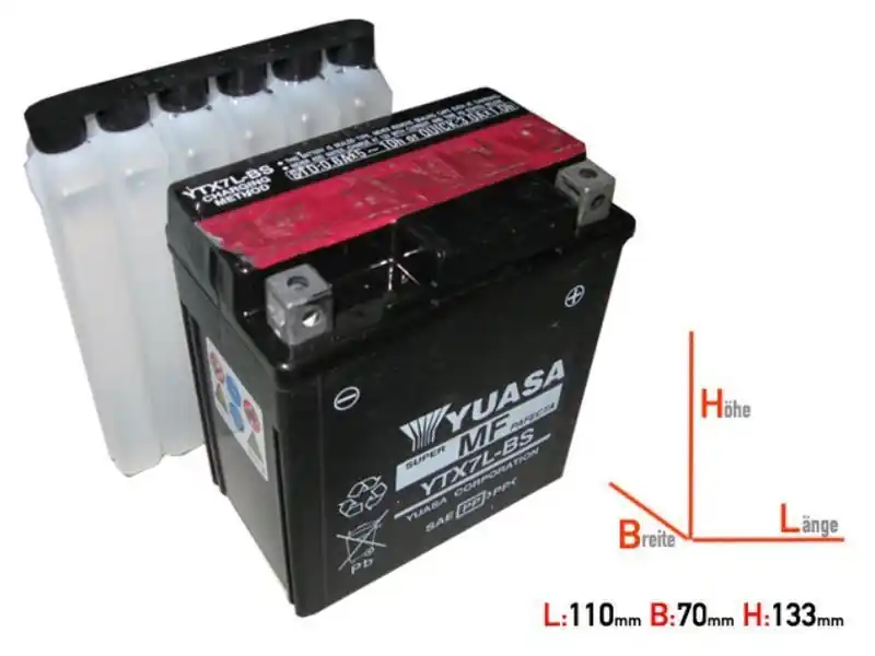 Vente Flash Batterie Yuasa YTX7L-S pour Suzuki DR 350