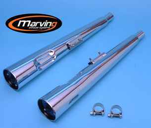 2 Silencieux Marving chromés pour KZ400hA, B ou G Must-Have
