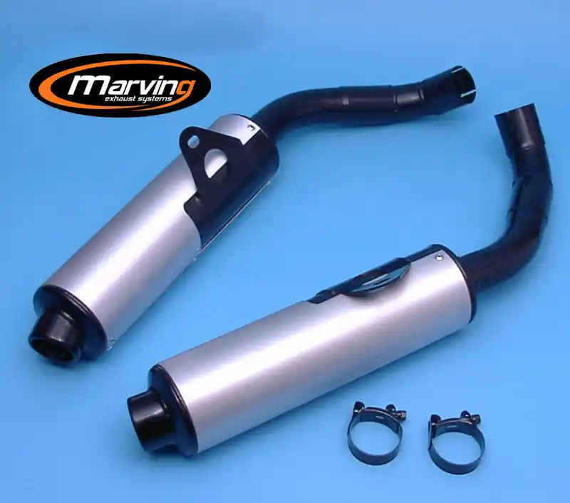 Seulement Aujourd&rsquo;hui 2 Silencieux Marving noir/alu pour VFR 750 88/89 RC24
