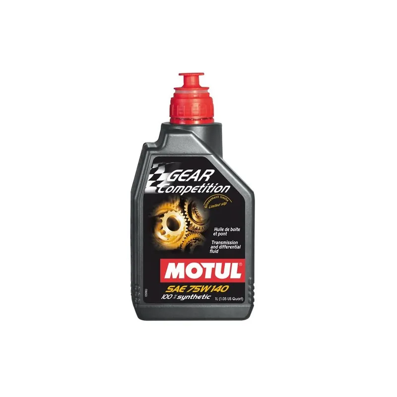 Prix Choc Huile Motul Gear Competition 75W140 1L 1 Litre Glissement limité Différentiel Arrière et Engrenage SSV et QUAD CAN-AM