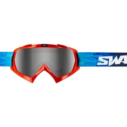 Achetez Aujourd&rsquo;hui Masque cross SWAP&rsquo;S PIXEL Rouge + Ecran Iridium Argent