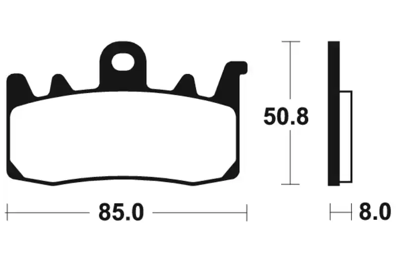 Bon Plan Plaquettes de Frein Avant Métal Fritté pour Spyder Can-am 2013 et +
